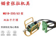 點(diǎn)擊查看詳細(xì)信息<br>標(biāo)題：風(fēng)動(dòng)張拉機(jī)具 MQ18-200-63型 配雙缸千斤頂 礦用錨索張拉機(jī)具 閱讀次數(shù)：372